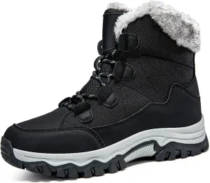 Womens Snow Boots Waterproof Winter Boots Outdoor Hiking Ankle Boot With Fur Lined Non Slip Warm Boots