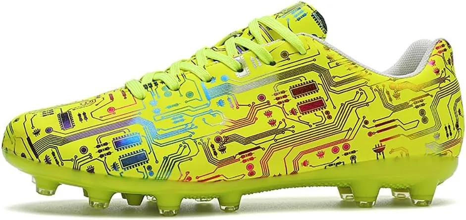 YYSPR Unisex AG Cleats Athletic Soccer Non Slip Wear Resistant Outdoor Turf Comfortable Training Football Shoes
