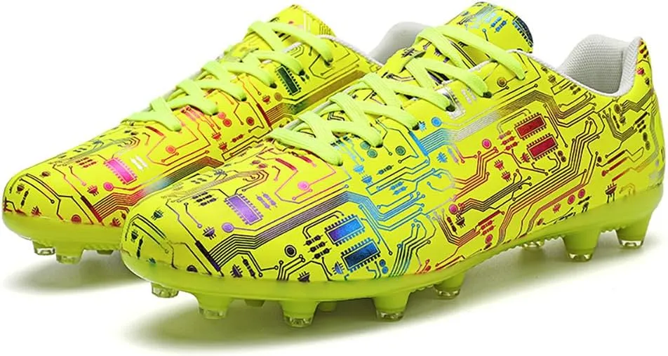 YYSPR Unisex AG Cleats Athletic Soccer Non Slip Wear Resistant Outdoor Turf Comfortable Training Football Shoes