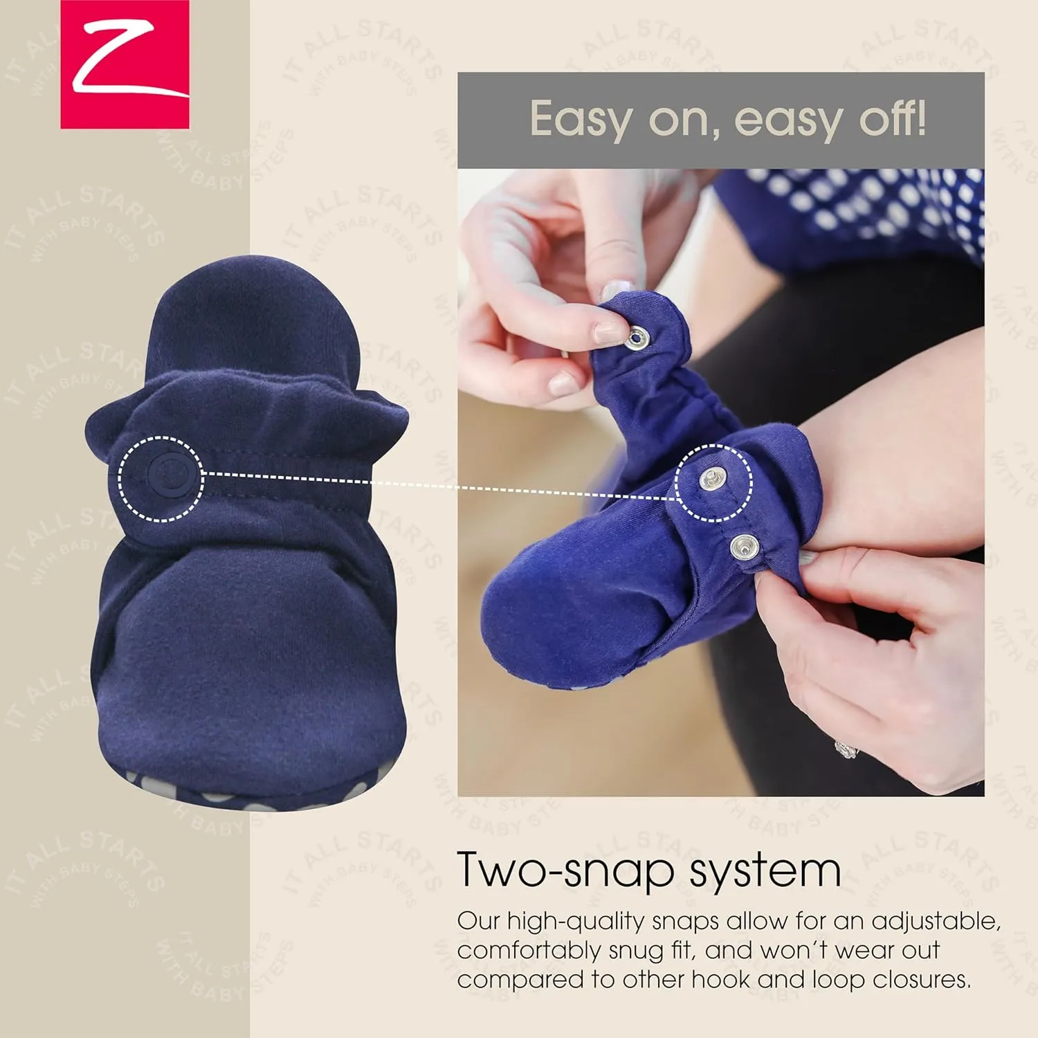 Zutano Organic Baby Booties Newborn Infant, Lost Baby Socks Solution, Unisex, Girl, Boy, 0-3, 3-6, 6-12, 12-18, 18-24 Months