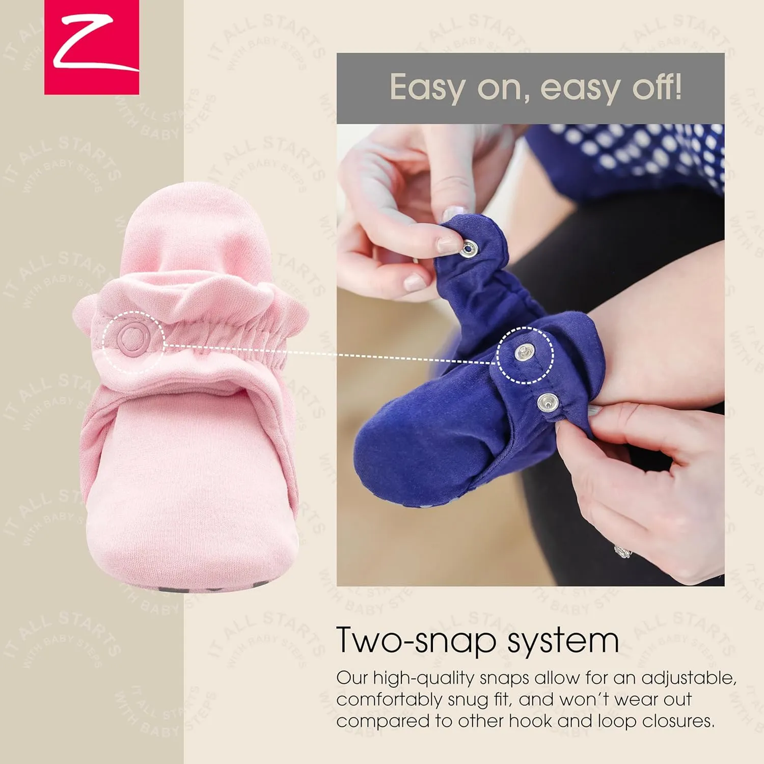 Zutano Organic Baby Booties Newborn Infant, Lost Baby Socks Solution, Unisex, Girl, Boy, 0-3, 3-6, 6-12, 12-18, 18-24 Months